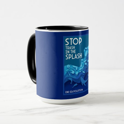 Mug Pollution de la mer (Devant gauche)