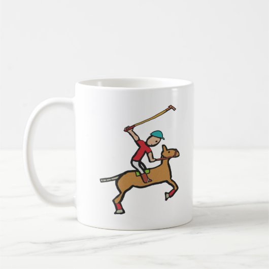 Mug Polo Jouer cheval et cavalier (Gauche)