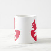Mug Pologne Aigle à queue blanche Animal national polo (Centre)