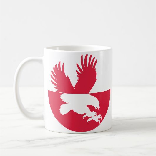 Mug Pologne Aigle à queue blanche Animal national polo (Gauche)