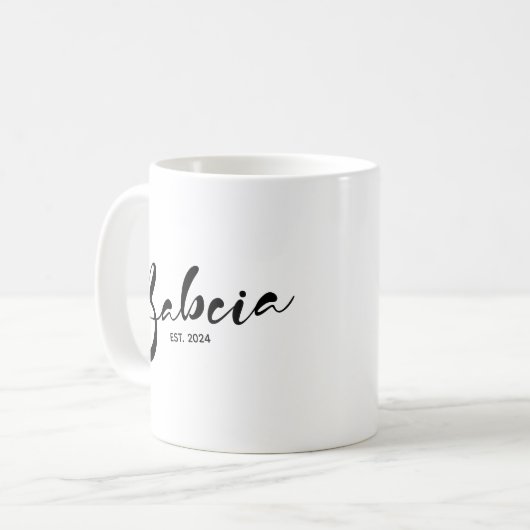 Mug Pologne Babcia Année de fondation - Grand-mère (Devant gauche)