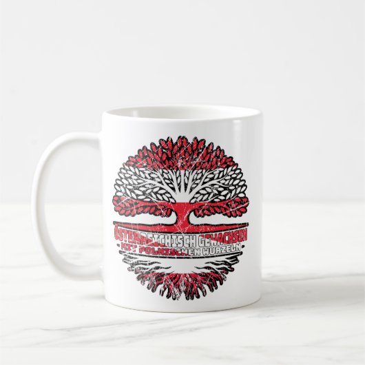 Mug Pologne Pole Autriche Arbre (Gauche)