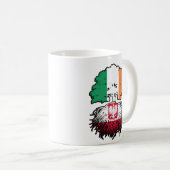 Mug Pologne Pologne Irlande Irlande Arbre drapeau (Devant droit)
