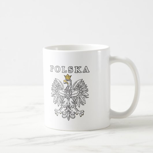 Mug Polska avec aigle polonais (Droite)