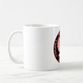 Mug Polska rouge rond Eagle (Gauche)