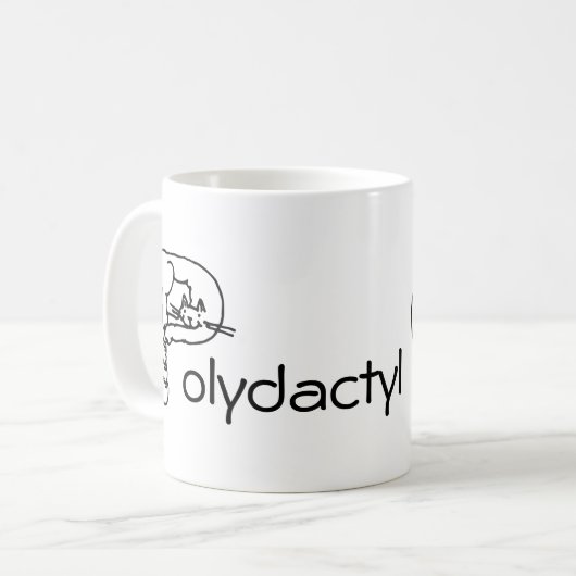 Mug - Polydactyle Chat (Devant gauche)