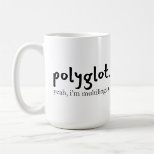 Mug Polyglot Langue de codage multilingue personnalisa
