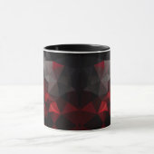 Mug Polygonal, noir et rouge (Centre)