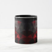 Mug Polygonale, noir et rouge (Centre)