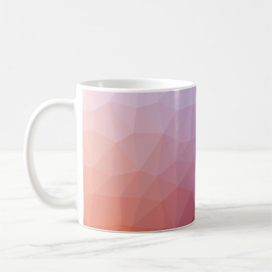 Mug polygone abstrait. Illustration abstraite moderne (Gauche)
