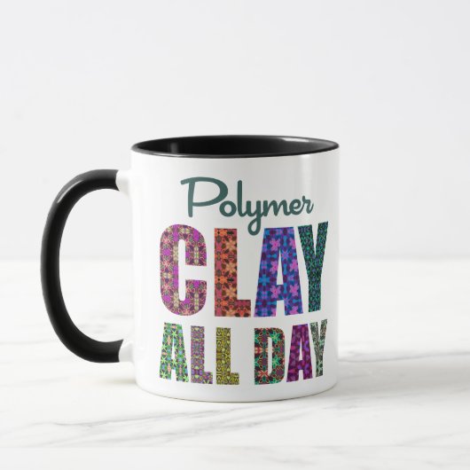Mug Polymer Clay All Day (Gauche)