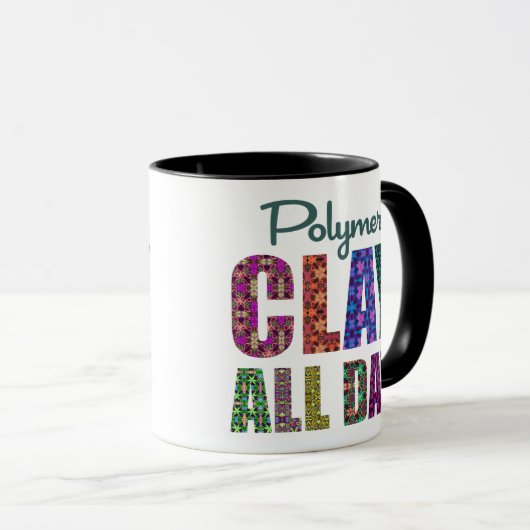 Mug Polymer Clay All Day (Devant droit)