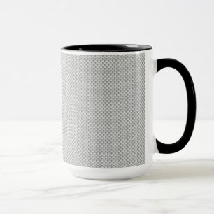 Mug Polymère noir et gris de fibre de carbone