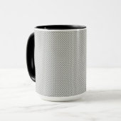Mug Polymère noir et gris de fibre de carbone (Devant gauche)