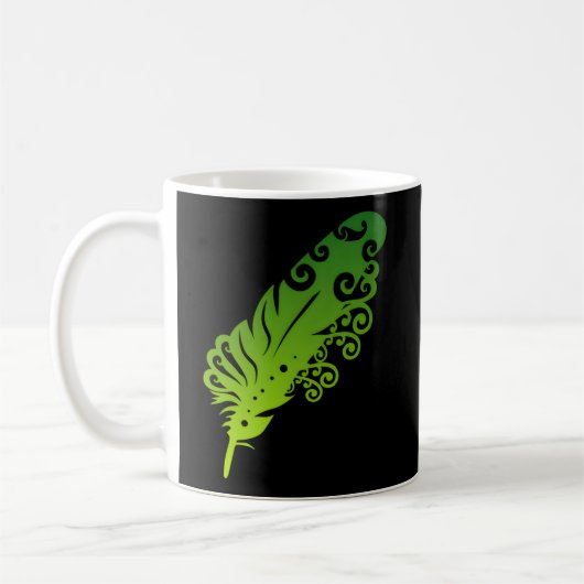 Mug Polynésie Maori Feather Tribal Tattoo Nouvelle-Zél (Gauche)