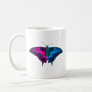 Mug Polysexual Pride Flag Swallowtail Butterfly