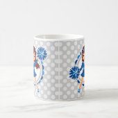 Mug Pom-pom girl Bleue Brunette - Mignonne Cheval (Centre)