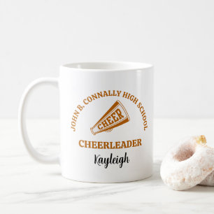 Mug Pom-pom girl de lycée Orange personnalisé