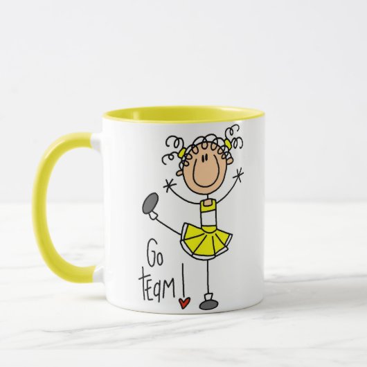 Mug Pom-pom girl jaune (Gauche)