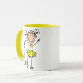Mug Pom-pom girl jaune (Devant gauche)