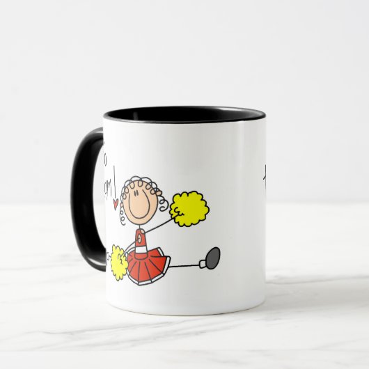 Mug Pom-pom girl rouge (Devant gauche)
