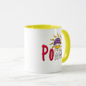 Mug Pomalo - Détente croate avec soleil et arc-en-ciel (Devant droit)