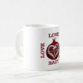 Mug Pomegranate Heart LOVE Valentine (Devant gauche)