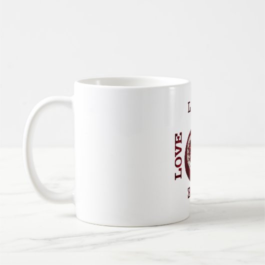 Mug Pomegranate Heart LOVE Valentine (Gauche)