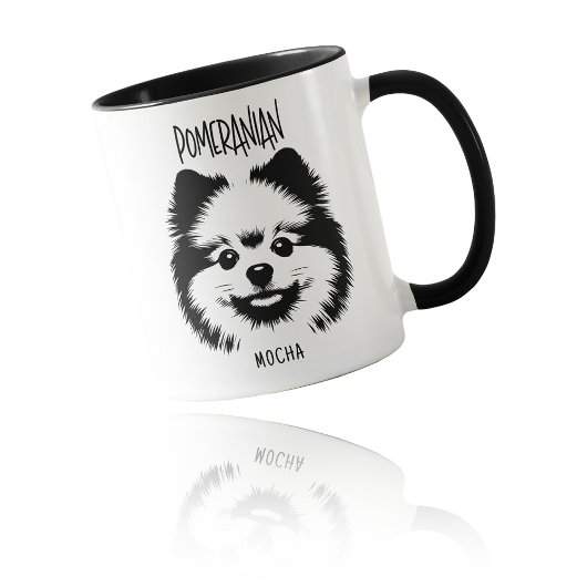 Mug Pomeranian Breed Edgy Pop Art Custom Dog Lover