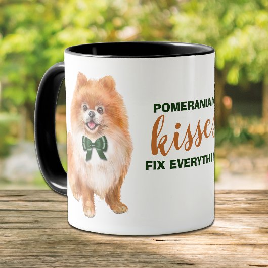 Mug Pomeranian Kisses Tout réparer