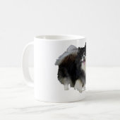 Mug Pomeranian noir (Devant gauche)