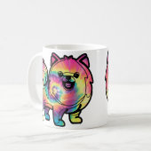 Mug Pomeranian Tie Dye (Devant gauche)