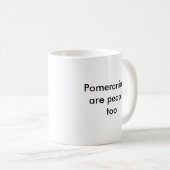 Mug Pomeranians sont les gens aussi (Devant droit)