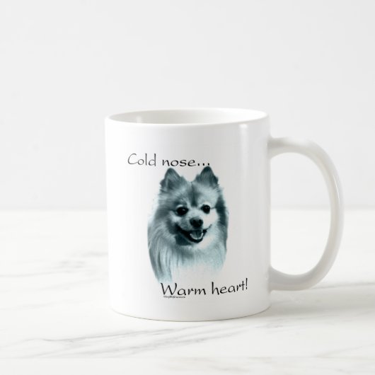 Mug Poméranie Froid Nez Chaud Coeur (Droite)