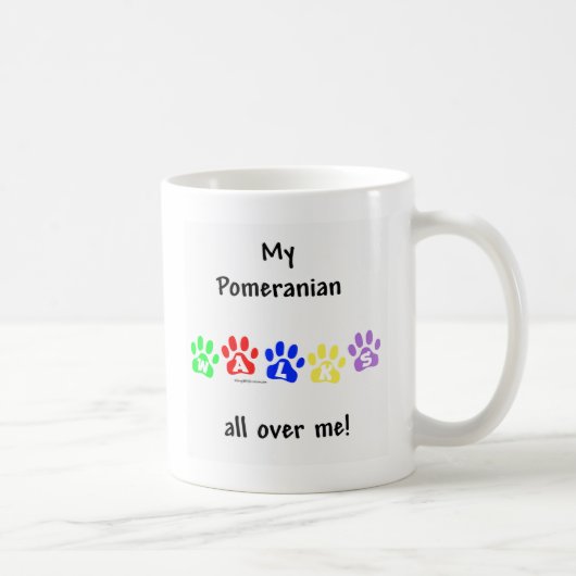 Mug Poméranie Marche Sur Moi (Droite)