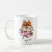 Mug Poméranien aquarelle (Gauche)