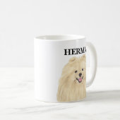 Mug Poméranien personnalisé (Devant droit)
