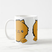 Mug poméranien qui regarde orange (Gauche)