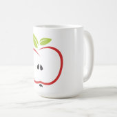 Mug Pomme à la Musique Feuille (Devant droit)