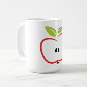 Mug Pomme à la Musique Feuille (Devant gauche)