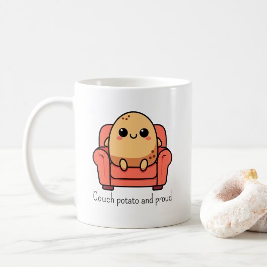 Mug Pomme De Canapé Et Fière (Avec donut)