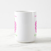 Mug Pomme de professeur à pois rose et vert (Centre)