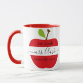 Mug Pomme de professeur personnalisée (Gauche)