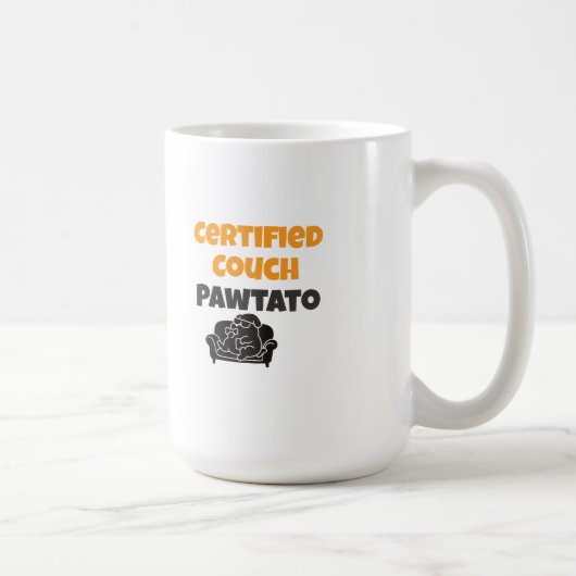 Mug Pomme de terre certifiée sur le canapé (Droite)