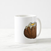 Mug Pomme de terre cuite avec Beurre Dîner Nourriture  (Devant droit)