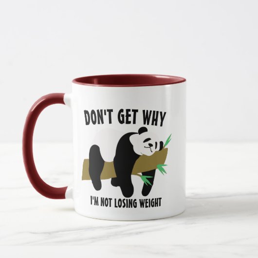 Mug Pomme de terre de canapé Lazy Funny Panda Mème de (Gauche)