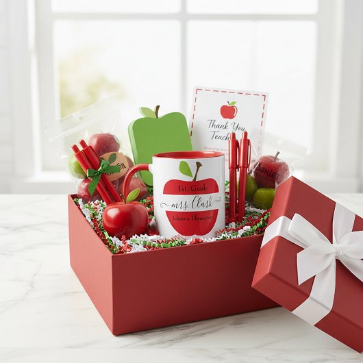 Mug Pomme enseignant personnalisée