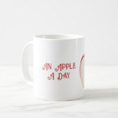 Mug Pomme Feuille Verte Fruit (Devant gauche)