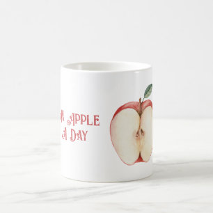 Mug Pomme Feuille Verte Fruit