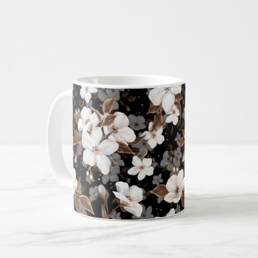 Mug Pomme fleurs (Devant gauche)